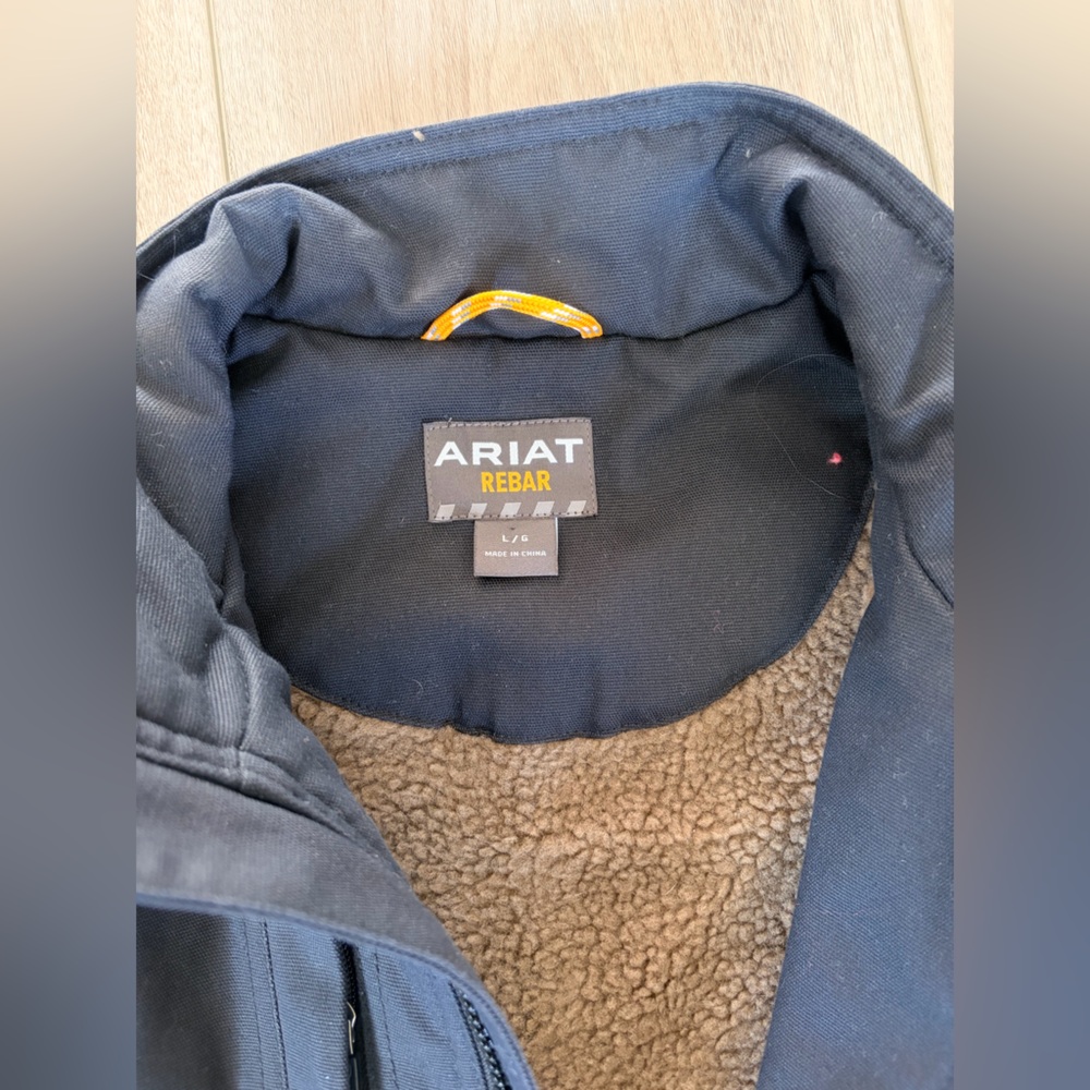 ARIAT MEN'S REBAR DURACANVAS WORK VEST BLACK LARGE - Picture 4 of 6